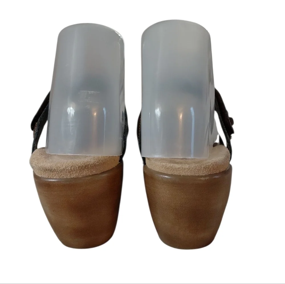 NAOT Bronze Leather Heeled Sandals Women's Size 7